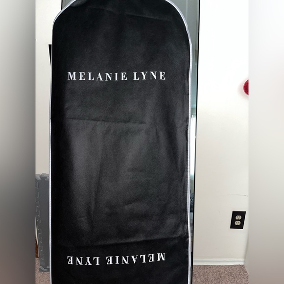 Black Satin Modest Formal Mid Dress Prom Nightgown - Picture 2 of 5